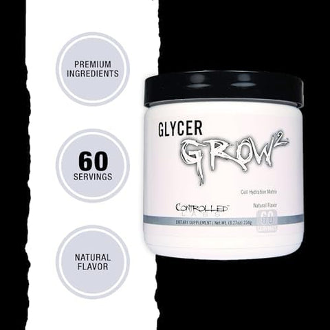 Controlled Labs Glycergrow 2 Increase Cell Volume And Vascularity Helps Improve Endurance Growth And Recovery Helps Maintain Workout Intensity 60 Servings Unflavored