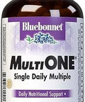 Bluebonnet Nutrition Multi One (With Iron) Vegetable Capsules Complete Full Spectrum Multiple Vitamin Supplement B Vitamins Gluten & Milk Kosher 4 Month Supply 120 Count