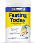 Enzymedica Fasting Today Intermittent Fasting Drink Mix With Electrolyte Powder Supplement For Hydration Appetite And Muscle Health Keto Friendly Tropical Pineapple Flavor 24 Servings