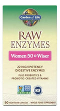 Garden Of Life 22 Digestive Enzymes For Women 50 & Over With Bromelain Papain & Lactase Plus Probiotics & Vitamins B12 Biotin & Zinc Raw Enzymes Non-Gmo Gluten-Free Vegetarian 90 Capsules