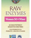 Garden Of Life 22 Digestive Enzymes For Women 50 & Over With Bromelain Papain & Lactase Plus Probiotics & Vitamins B12 Biotin & Zinc Raw Enzymes Non-Gmo Gluten-Free Vegetarian 90 Capsules