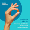 Olly Kids Chillax Gummies Magnesium Ltheanine Lemon Balm Chewable Supplement Sherbet Flavor