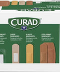 Curad Assorted Adhesive Bandages 4-Sided Seal Variety Pack 200 Count (Pack of 1)