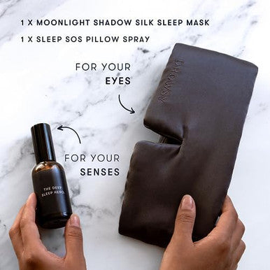 Drowsy Deep Sleep Bundle Sleep This Season. Luxury Silk Sleep Mask Drowsy Moonlight Shadow Sleep Mask And Drowsy Deep Sleep Sos Pillow Spray