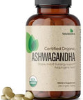 Futurebiotics Organic Ashwagandha Stress Mood & Energy Support Adaptogenic Herb Nongmo 100 Organic Tablets