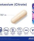 Pure Encapsulations Potassium citrate 180 vcaps