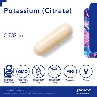 Pure Encapsulations Potassium citrate 180 vcaps