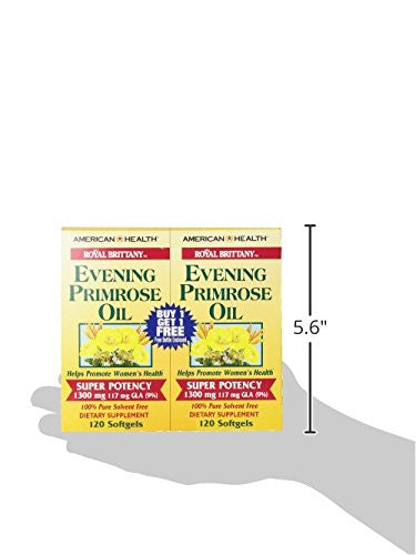 American Health Royal Brittany Evening Primrose Oil 1300 Mg Softgels