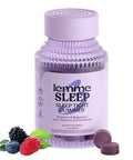 Lemme Sleep Gummies With 5Mg Melatonin Elderberry Magnesium L-Theanine Chamomile And Lavender Drug-Free Nighttime Sleep Aid Gluten Free Gelatin Free Non Gmo Berry Flavored (60 Count)