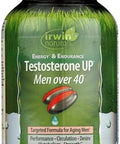 Irwin Naturals Energy '&' Endurance Testosterone Up Men Over 40 60 Sgels