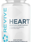 Revive Md Health Supplements 90 Veggie Capsules - Coq10 Supplement Supports Heart Muscle Function - Coenzyme Q10 200Mg Promotes Healthy Flow - Vegan-Friendly & Gluten-