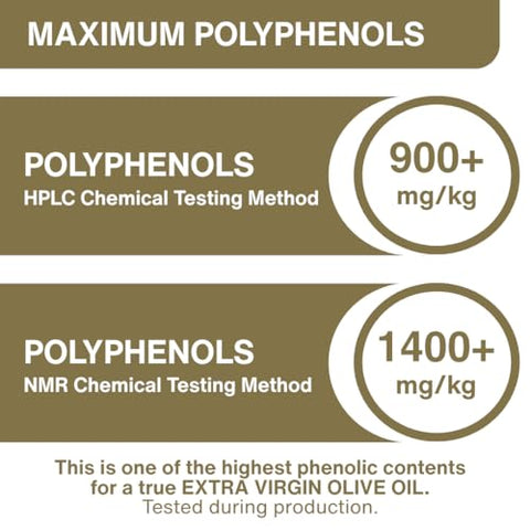 P.J. KABOS 2025/26 Fresh Harvest, Extremely High Phenolic (900+ mg/kg), USDA Organic Greek Extra Virgin Olive Oil, Kosher, Cold Extracted, 16.9oz Glass Bottle, PJ KABOS ÃƒÂ¢Ã¢â€šÂ¬Ã…â€œFamily Reserve Organic - Phenolic ShotÃƒÂ¢Ã¢â€šÂ¬Ã‚Â