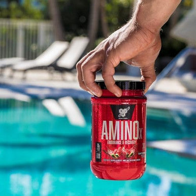 Bsn Amino X Eaas Muscle Recovery & Endurance 10G Essential Amino Acids 5G Bcaas Zero Sugar Caffeine Watermelon Splash 13.2Oz 25 Servings