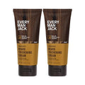 Every Man Jack Beard Thickening Cream - Strengthens Thickens Nourishes Beard - Light Sandalwood Scent - Made With Naturally Derived Ingredients Like Biotin Vitamin B6 Soy Protein - 2.8Oz - 2 Pack