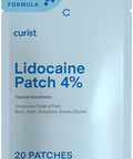 Curist Lidocaine Patches Maximum Strength With Curcumin Numbing Topical Pain Relief For Back Relief Neck Relief & Sore Muscle Relief (Pack Of 20 Pain Patches 3"X5" 4% Lidocaine Patch) Formula