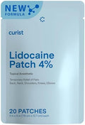 Curist Lidocaine Patches Maximum Strength With Curcumin Numbing Topical Pain Relief For Back Relief Neck Relief & Sore Muscle Relief (Pack Of 20 Pain Patches 3"X5" 4% Lidocaine Patch) Formula