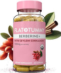 Flat Tummy Berberine Plus Supplement 1200Mg Berberine Per Serving Post Glp1 Berberine Supplement Organic Berberine With Ceylon Cinnamon 4:1 Potency " 60 Capsules