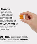 Manna Liposomal Curcumin+ Softgels 500Mg Curcuminoids - Turmeric Curcumin Supplement For Joint & Immune Support Advanced Absorption Non-Gmo 60 Count