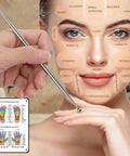 Zjo Acupressure Pen Stainless Steel Reflexology Tool For Face And Body Manual Trigger Point Massage Tool For Deep Tissue Pressure Point Release Professional Lymphatic Drainage For Ear Neck Back