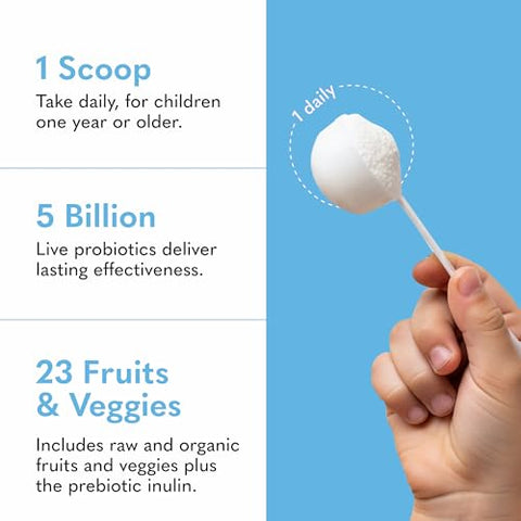 Garden Of Life Raw Probiotics Kids - 5 Billion Cfu - Whole Food Probiotic For Gut Health & Immune Support - For Children Ages 1 Year & Older 60 Servings