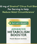 Nature'S Bounty Advanced Metabolism Booster Helps Support Healthy Metabolism & Fat Loss 60 Capsules