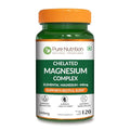 Pure Nutrition Chelated Magnesium Complex 440Mg Elemental Magnesium Per Serving 120 Tabs 3 Forms Of Magnesium Glycinate Magnesium Oxide And Magnesium Citrate