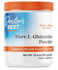 Doctor'S Best Doctors Best Pure L Glutamine Powder Supplement For Men & Women - L-Glutamine 5G Per Serving Amino Acid Support Supports Muscle Mass & Strength Non-Gmo Gluten Free Soy Free Vegan 10.6 Oz