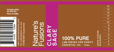Nature s Fusions Clary Sage 100% Pure and Essential Oils 15 mL