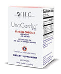 WHC UnoCardio X2 Fish Oil Triglyceride Omega 3 Fatty acids 1270 mg Fish Oil Supplement 622 mg EPA 420 mg DHA Total 1150 mg of Omega 3 per Serving Natural Orange 60 softgels