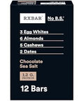 RXBAR Protein Bars, Protein Snack, Snack Bars, Chocolate Sea Salt, 22oz Box (12 Count)
