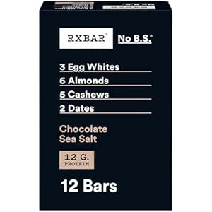 RXBAR Protein Bars, Protein Snack, Snack Bars, Chocolate Sea Salt, 22oz Box (12 Count)