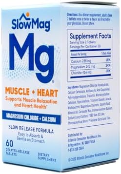 SlowMag Magnesium Chloride Plus Calcium Tablets 60