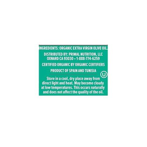 Primal Kitchen Organic Extra Virgin Olive Oil, NAOOA Certified for quality and purity, 16.9 Fluid Ounces, Pack of 2