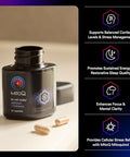 Mitoq +Balance Sensoril Ashwagandha Rhodiola & Maritime Support Balanced Cortisol Levels Stress Management Restorative Sleep & Cell Health (60 Capsules)