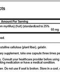 Swanson Bilberry Extract (Standardized) 60 Milligrams 120 Capsules