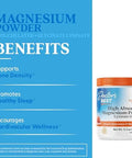 Doctor'S Best High Absorption Magnesium Powder (Peach Flavored) 100% Chelated Traccs Not Buffered Headaches Muscle Vegan Peach Flavor 12.3 Ounce (Pack Of 1)