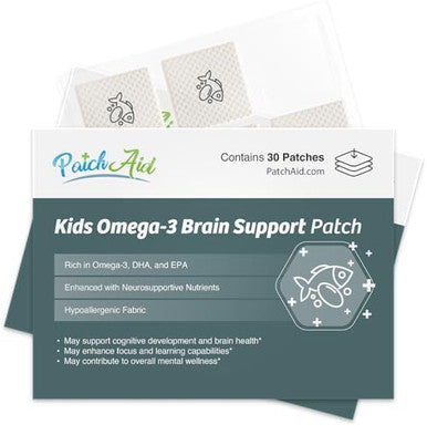 Kids Omega3 Topical Patch By Patchaid 30Day Supply