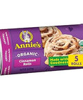 Annie's Organic Cinnamon Rolls with Icing, Refrigerated Dough, 5 Rolls, 17.5 oz
