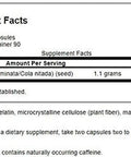 Swanson Full Spectrum Kola Nut Energy Mental Physical Performance Support 550 Milligrams 180 Capsules (4 Pack)