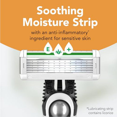 Bic Flex 5 Sensitive Men's Disposable 5-Blade Razors Comfortable Shave 5-Pack