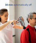Mebak 5 Percussion Massage Gun Handheld Deep Tissue Muscle Gun Massager Cordless Rechargeable Portable Massager Gun with LCD Easy Touch Screen for Neck Back Shoulder and Feet Dark Grey