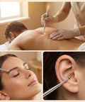 Zjo Acupressure Pen Stainless Steel Reflexology Tool For Face And Body Manual Trigger Point Massage Tool For Deep Tissue Pressure Point Release Professional Lymphatic Drainage For Ear Neck Back