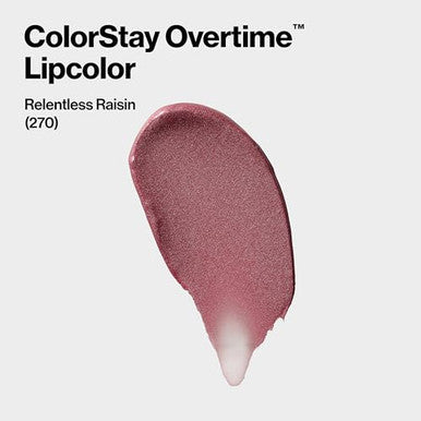 Revlon Liquid Lipstick With Clear Lip Gloss Colorstay Overtime Lipcolor Dual Ended With Vitamin E 270 Relentless Raisin 0.07 Fl Oz