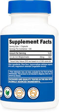 Nutricost Iron Bisglycinate Supplement (25Mg) 240 Capsules From Ferrous Bisglycinate Chelate Nongmo & Gluten