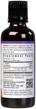 Bluebonnet Liquid Vitamin D3 Drops 400 Iu Citrus 1 Fl Oz