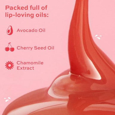 Revolution Beauty London Juicy Peptide Lip Balm Hydrating & Plumping Lip Balm With Sheer Color Infused With Vitamin E & Peptides Pink Strawberry 0.27 Fl. Oz