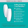 Qunol QMag Magnesium LThreonate Tablets 2000mg of Magtein to Help Support Cognitive Performance Improve Mental Alertness and Productivity Supports Restful Sleep High Absorption 60 Count