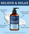 Nobi Nutrition Magnesium Lotion Relieves Muscle Cramps & Soreness Relaxation & Calming Support Topical Magnesium Cream For Leg Cramps Maximum Absorption Soothing Rub With Shea Butter 8 Oz
