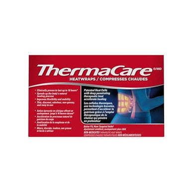 Thermacare Heatwraps Advance Back Pain Therapy Stretch Fit S-Xl 6 Count