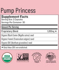 Legendairy Milk Pump Princess Lactation Supplement - Breastfeeding Supplements For Milk Supply Increase And Milkflow - Organic Black Cumin Fennel And Dill Seeds Fenugreek Free 60 Capsules